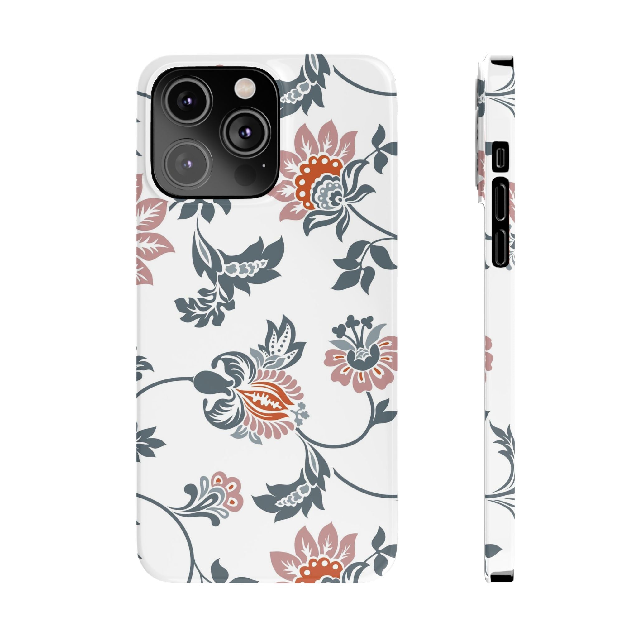 Pink and Green Floral
