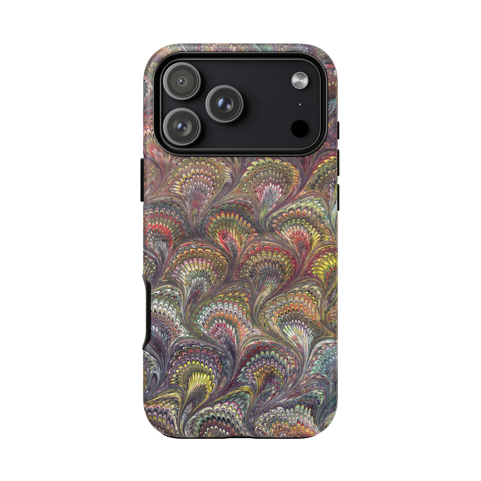 Vintage Chevron Marbled Pattern - Multi-Color Phone Case