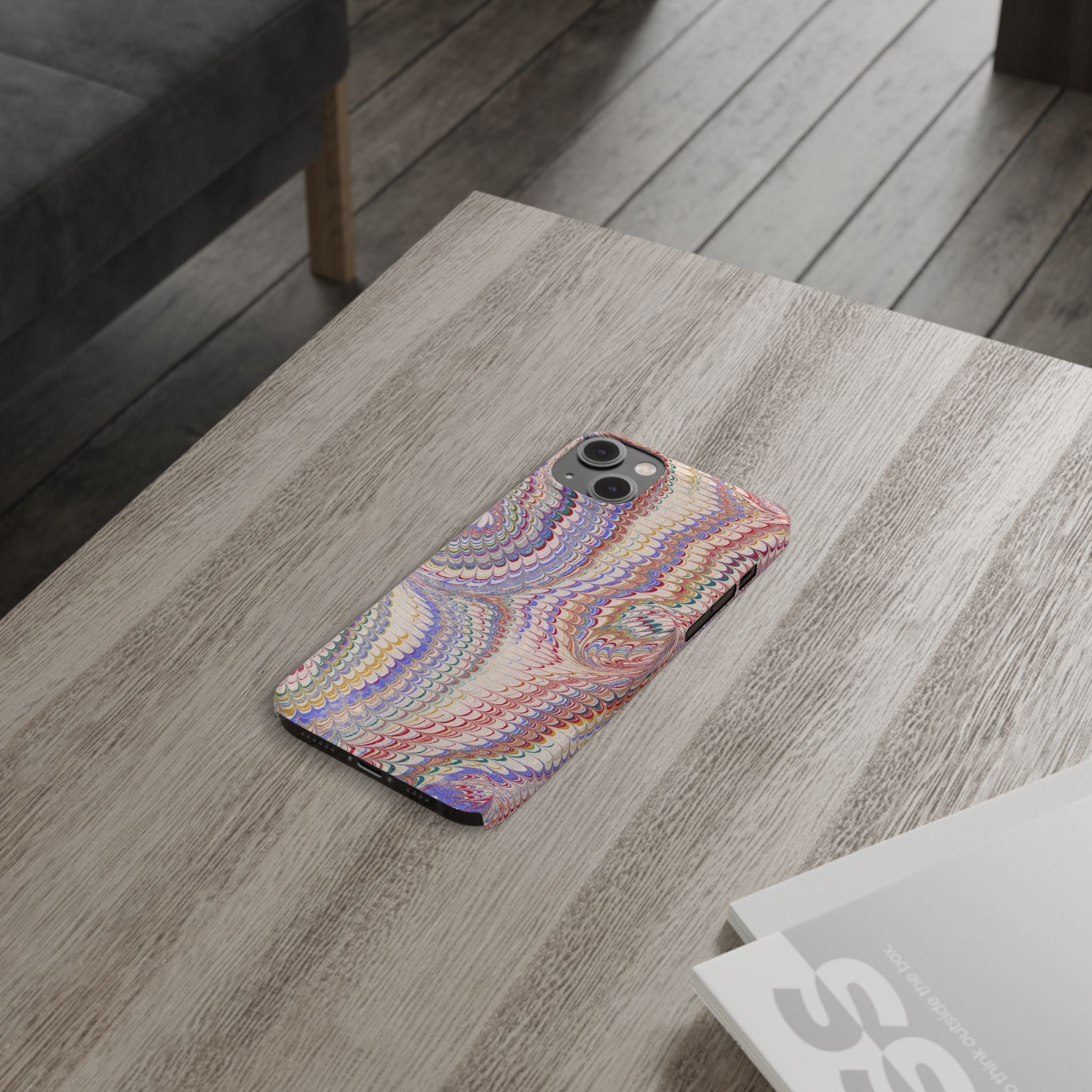 Pink Pastel Marbled Design, Italy Feather IPHONE17 + All Phone Cases