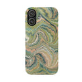Italian Marbled Green Swirl - Single Layer Slim Phone Case