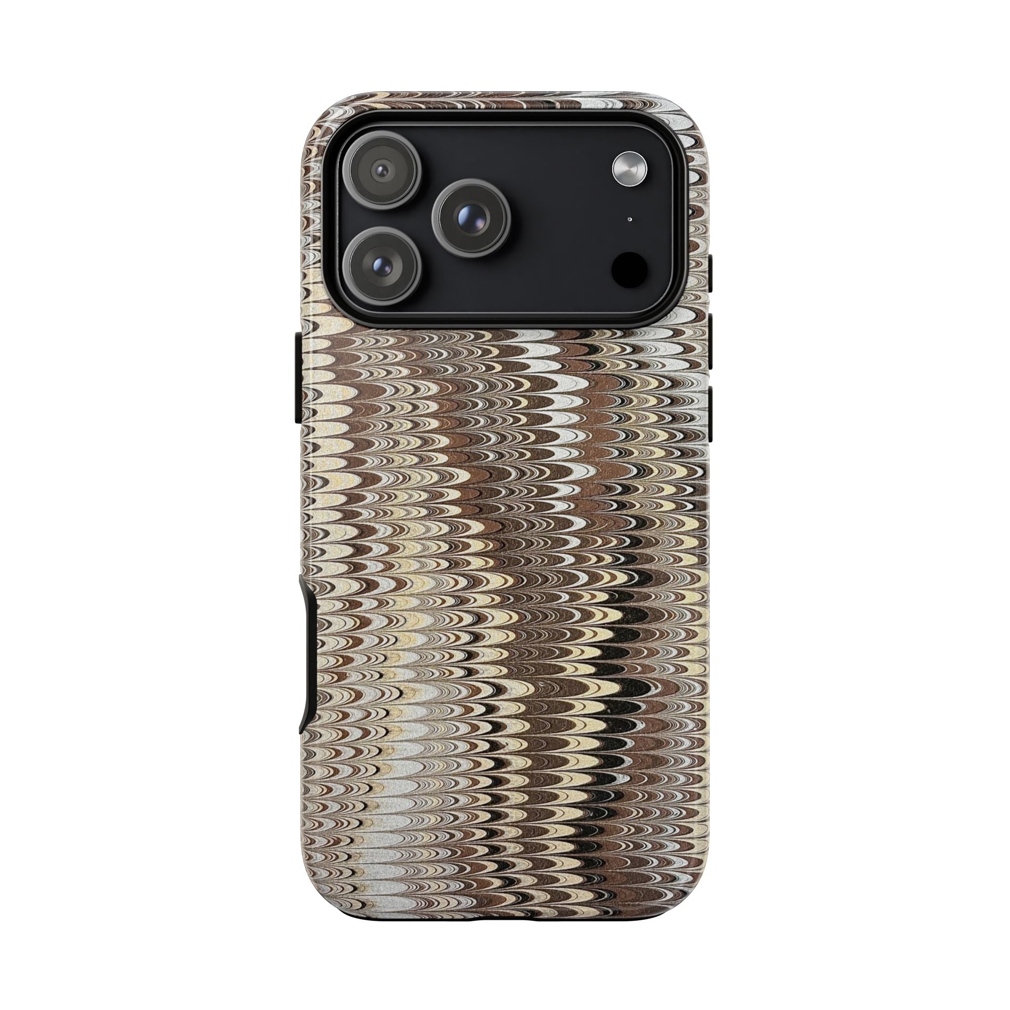 Neutrals Marbled Florentine Design Durable Phone Case - Dual Layer - Matte or Glossy