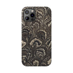 Black Italian Marble Design Slim iPhone 17 + all models Phone Cases