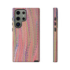 Pink Pastels Feather Marbled Vintage Design iPhone 16 + Samsung + Apple + Google - all models