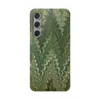Deep Green Cheveron Marbled Phone Case - Single Layer Slim Case