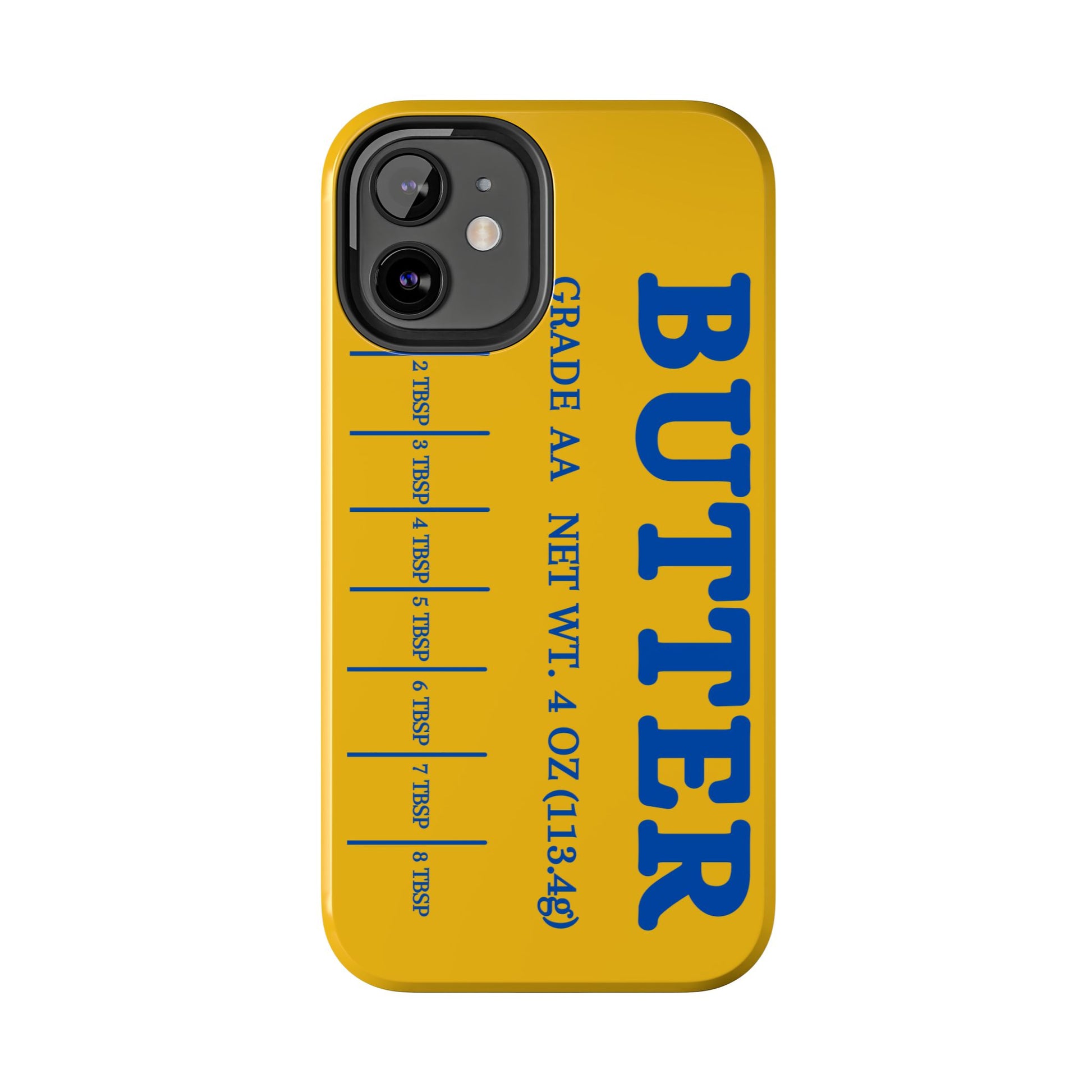 Butter Yellow Tough Phone Cases, Funny iPhone 16 Cover, Protective Case Gift for Techies, Yellow Phone Accessories, Unique Gift for Phone