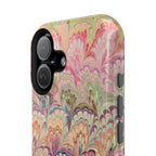 Marbled Pastel Pink and Green Impact-Resistant Phone Case for Apple + Samsung