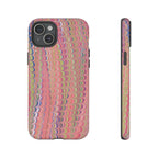 Pink Pastels Feather Marbled Vintage Design iPhone 16 + Samsung + Apple + Google - all models