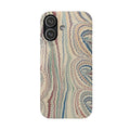 Beige Marbled Swirl Phone Case - Single Layer Slim Case