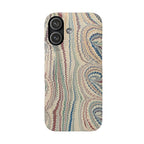 Beige Marbled Swirl Phone Case - Single Layer Slim Case
