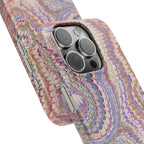 Pink and Lavender Marbled Swirl Phone Case - Single Layer Slim Case
