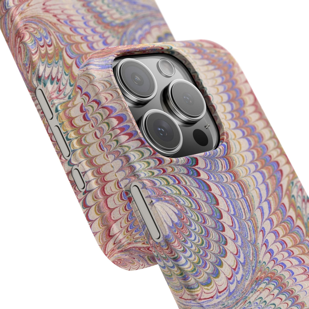 Pink and Lavender Marbled Swirl Phone Case - Single Layer Slim Case
