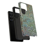 Green Peacock Marbled Phone Case — "Tough Cases" Ultra-Tough Protective Cover