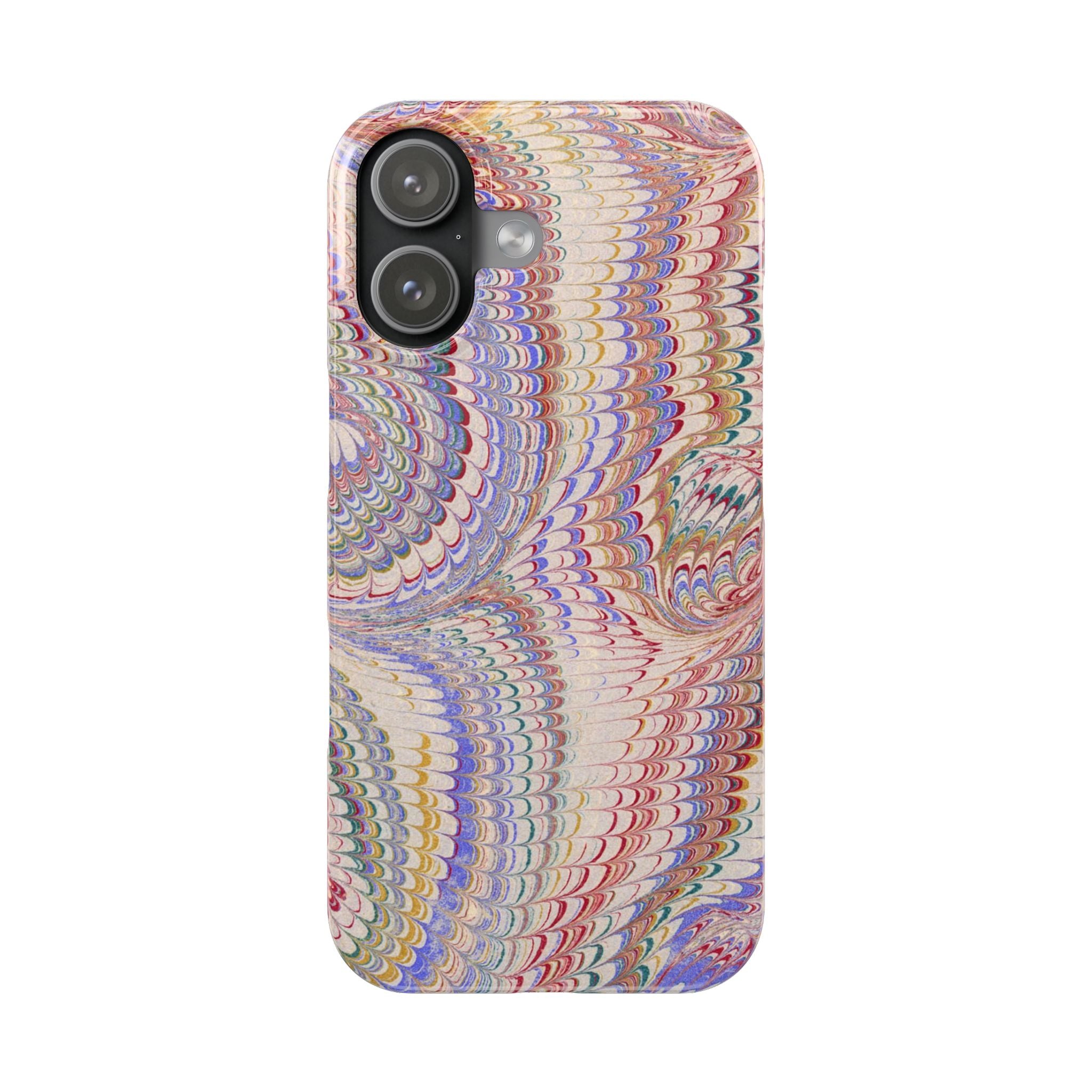 Pink Pastel Marbled Design, Italy Feather IPHONE17 + All Phone Cases