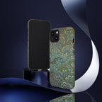 Green Peacock Marbled Phone Case — "Tough Cases" Ultra-Tough Protective Cover