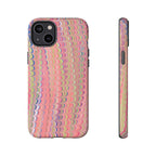 Pink Pastels Feather Marbled Vintage Design iPhone 16 + Samsung + Apple + Google - all models