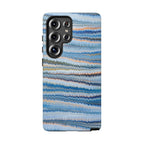 Blue Marbled Phone Cases iPhone + Samsung - all models, Vintage Marbled Design - Tough Cases
