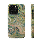 Green Pastel Italian Marble Design Magnetic MAG SAFE High Impact iPhone Cases