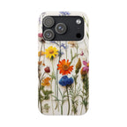 Floral Phone Cases, Pressed Flowers Design, iPhone 17 Case, Botanical Phone Accessories