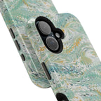 Mint Green Marbled Swirl Phone Case - Dual Layer