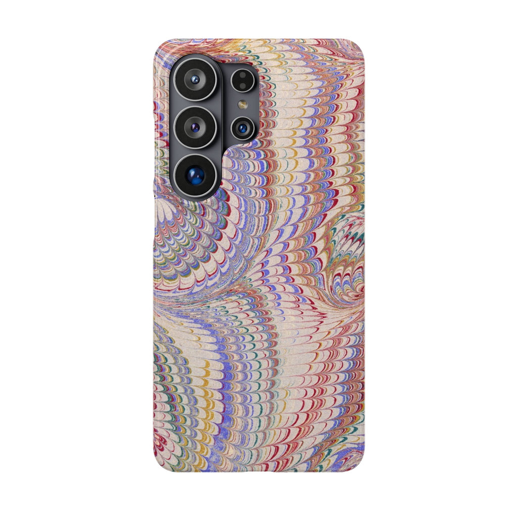 Pink and Lavender Marbled Swirl Phone Case - Single Layer Slim Case