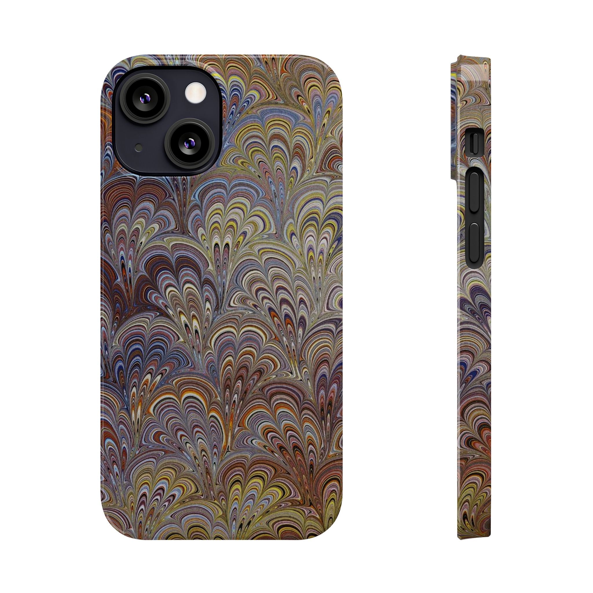 Italian Marbled Design, Multi-Colored Pallet, Slim Phone Cases, Case-Mate