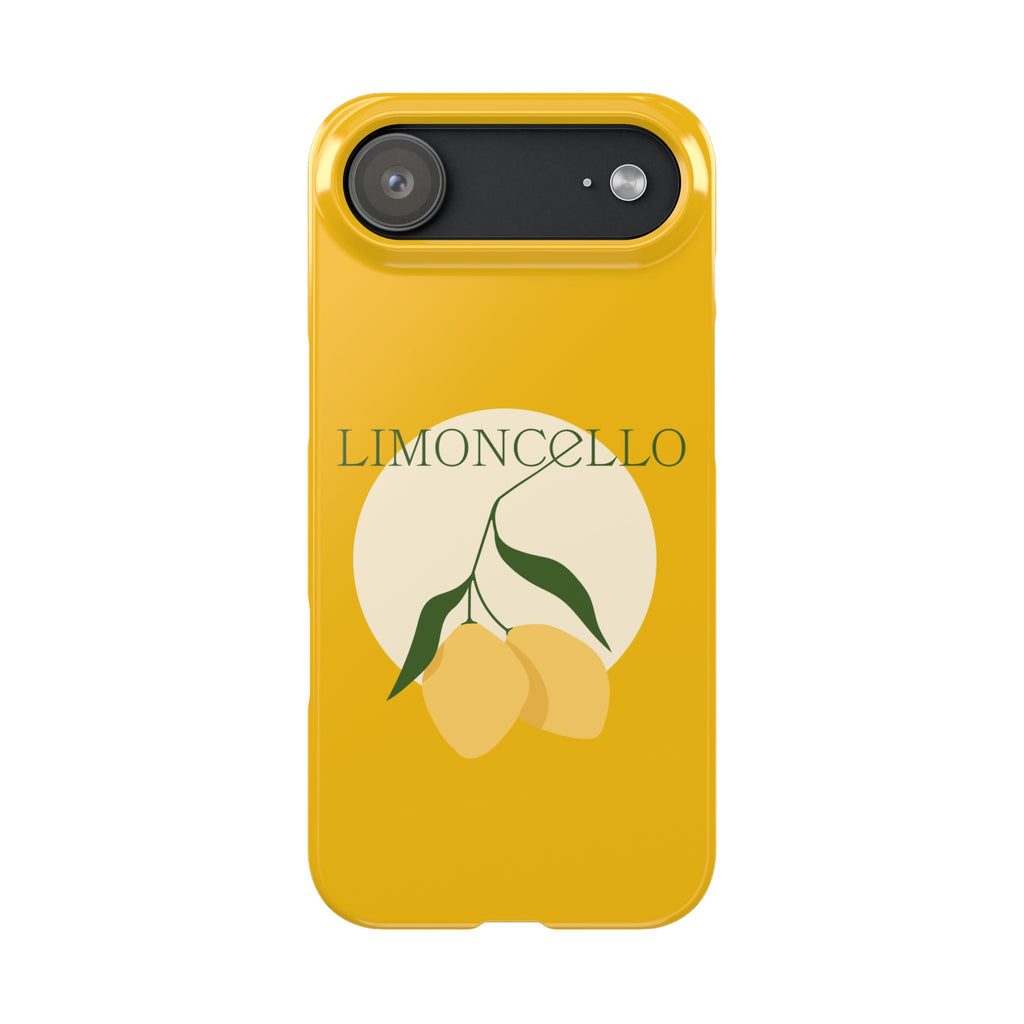 Italian Limoncello Yellow Phone Cases with Lemons IPHONE16 and all sizes