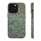 Green Peacock Marbled Phone Case — "Tough Cases" Ultra-Tough Protective Cover