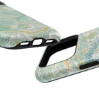 Mint Green Marbled Swirl Phone Case - Dual Layer
