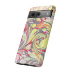 Yellow and Pink Swirl Marbled Italian Phone Case - Dual Layer - Matte or Glossy