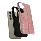 Pink Pastels Feather Marbled Vintage Design iPhone 16 + Samsung + Apple + Google - all models