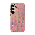 Pink Pastels Feather Marbled Vintage Design iPhone 16 + Samsung + Apple + Google - all models