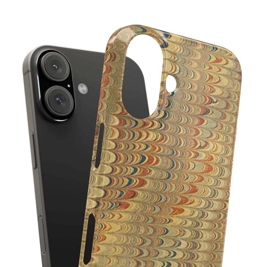 Phone Cases - Golden Fall Neutrals Italian Marbled Design, Gift for Art Lovers, Customizable and Stylish
