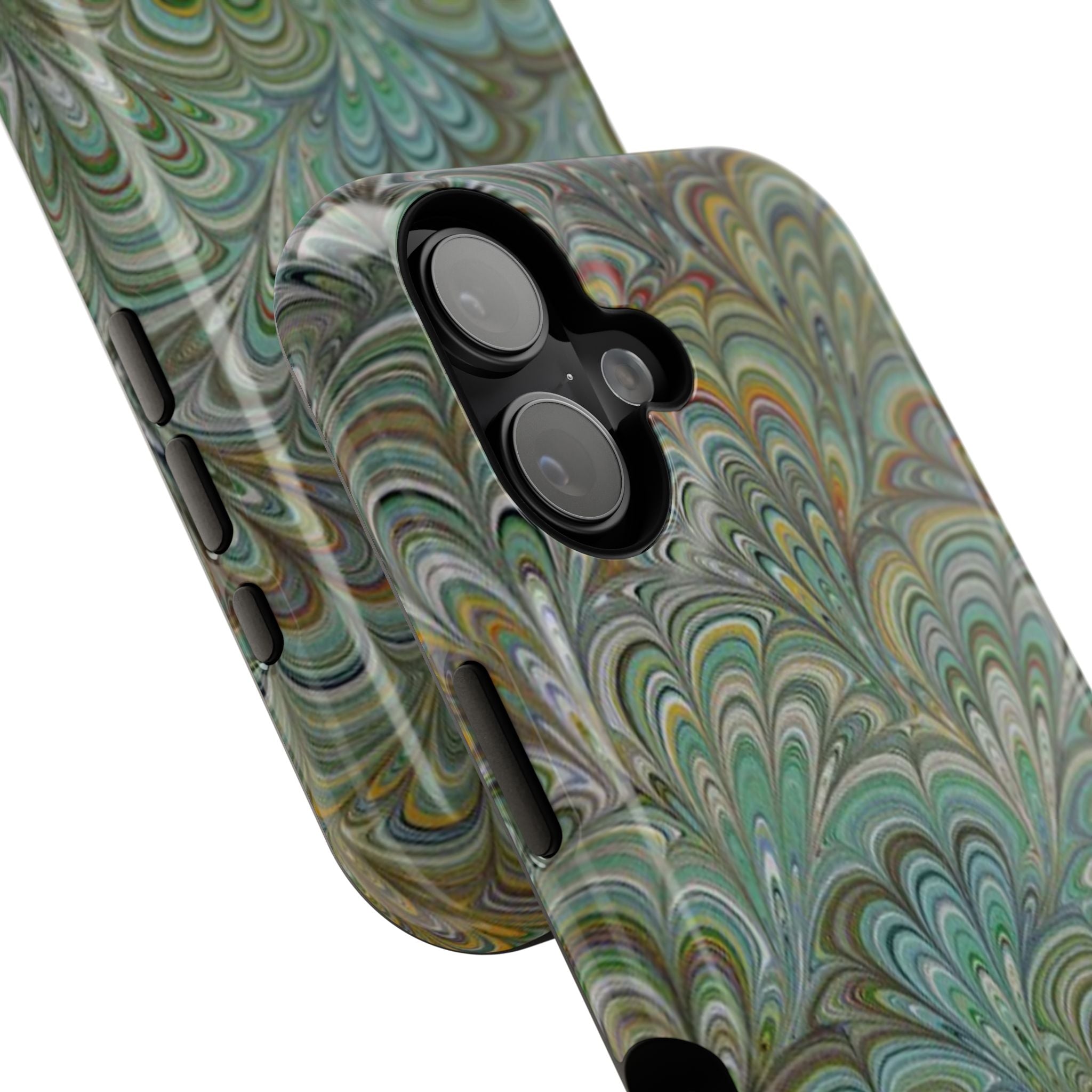 Italian Peacock Green Highly Durable Phone Case for Apple + Samsung