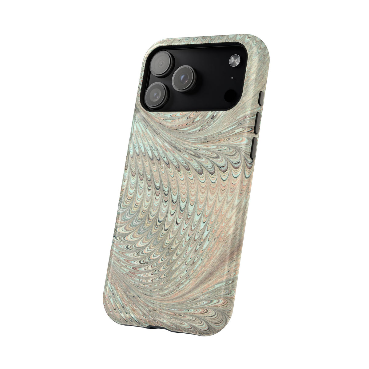 Mag Safe Italian Marble - Green Mint Dual Layer Phone Case