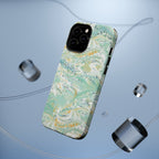 Mint Green Marbled Swirl Phone Case - Dual Layer