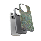 Green Peacock Marbled Phone Case — "Tough Cases" Ultra-Tough Protective Cover