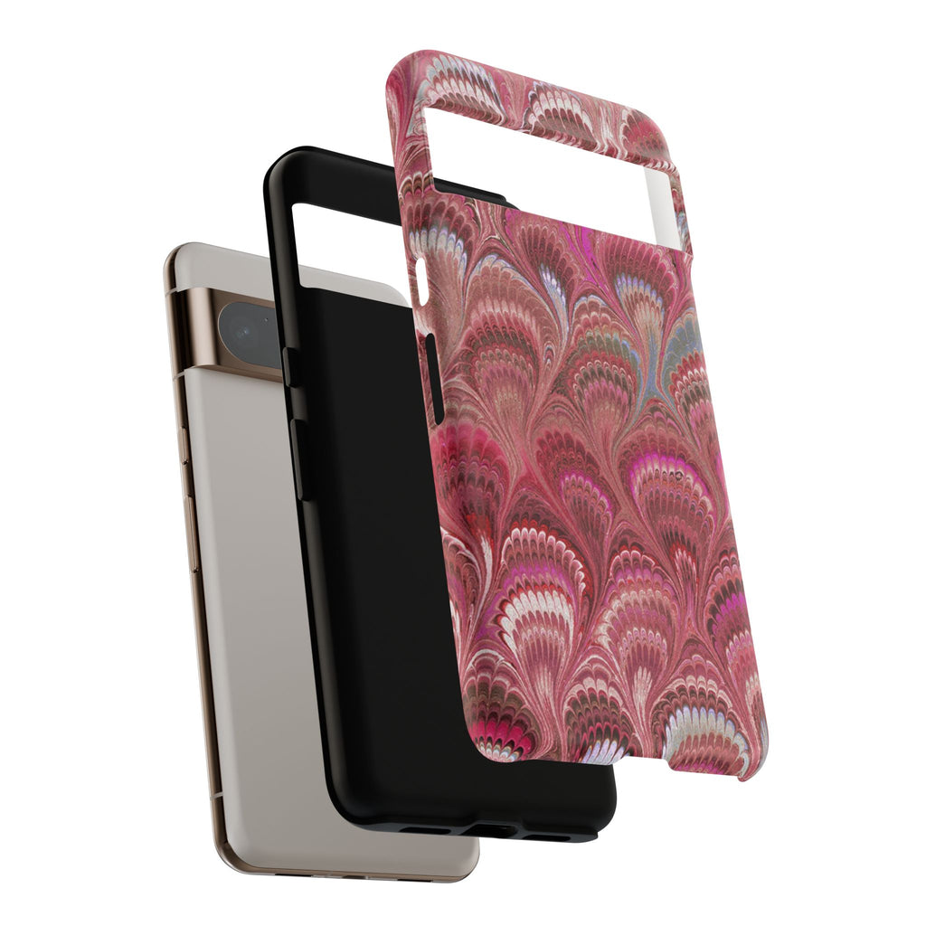 Shades of Pink Marbled Phone Case — Tough Protective Phone Cover