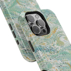 Mint Green Marbled Swirl Phone Case - Dual Layer