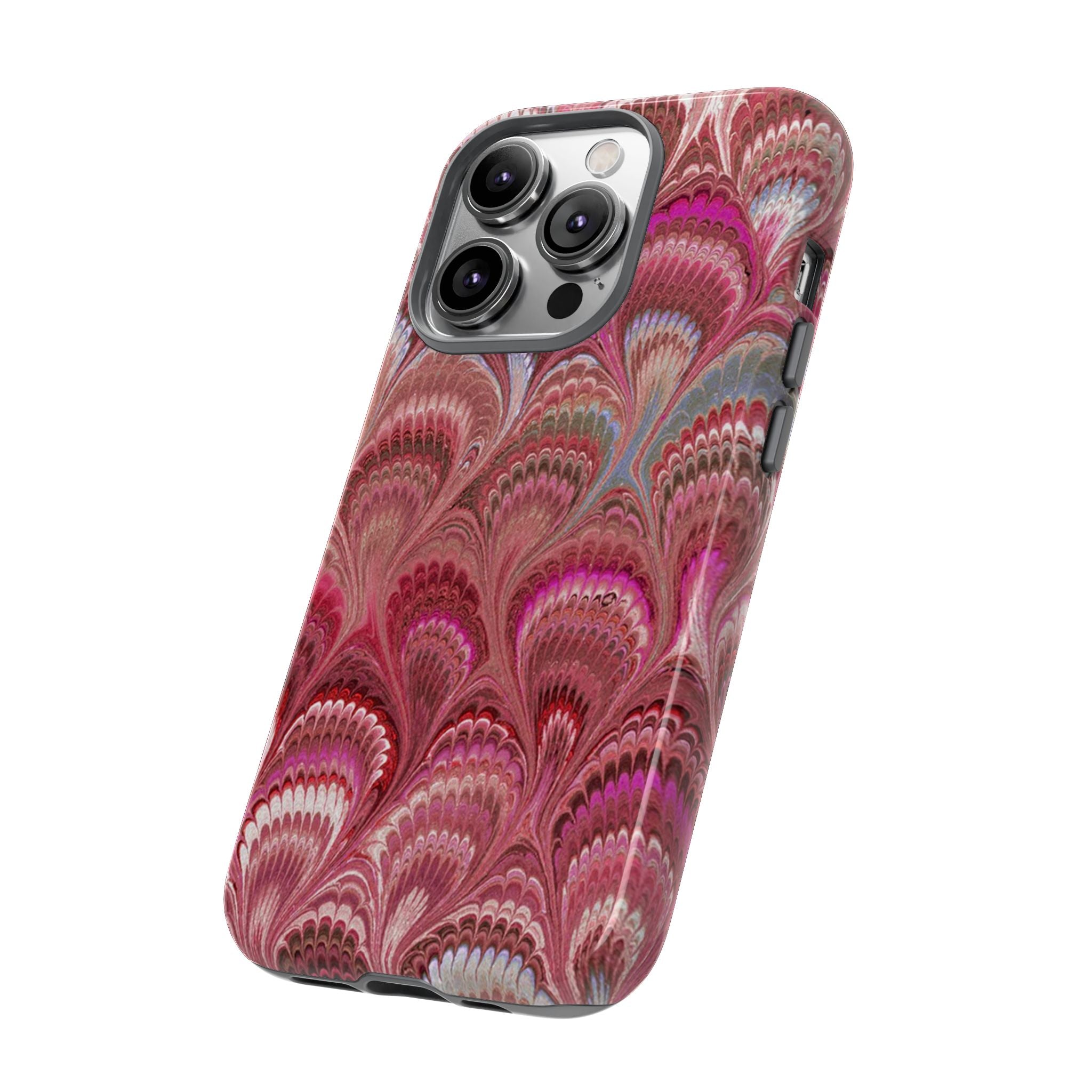 Shades of Pink Marbled Phone Case — Tough Protective Phone Cover