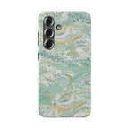 Mint Green Marbled Swirl Phone Case - Dual Layer
