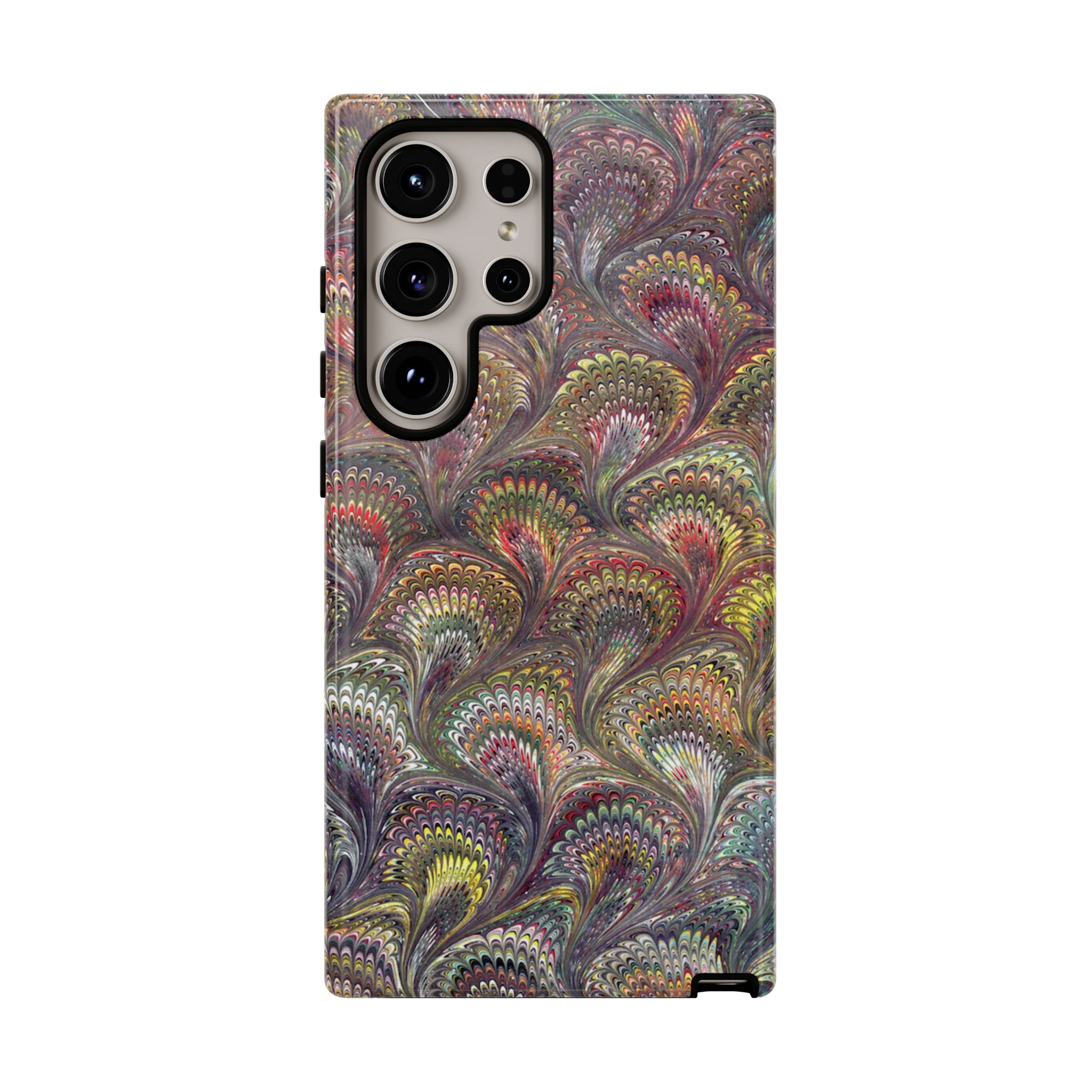 Vintage Marbled Tough Phone Case, Multi-Color Dual Case