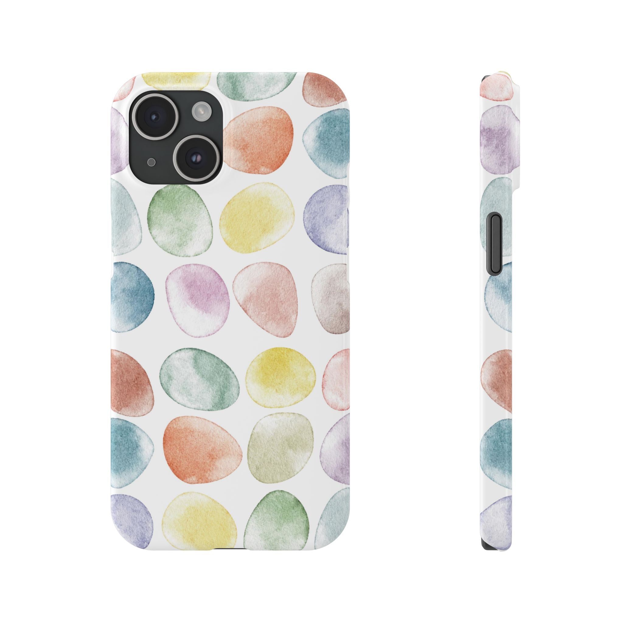 Colorful Watercolor Organic Circle iPhone 17 + many models Phone Cases
