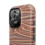 Neutrals Burgundy, Beige, Rust Hues Italian Vintage Marble Design Phone Case for Apple + Samsung