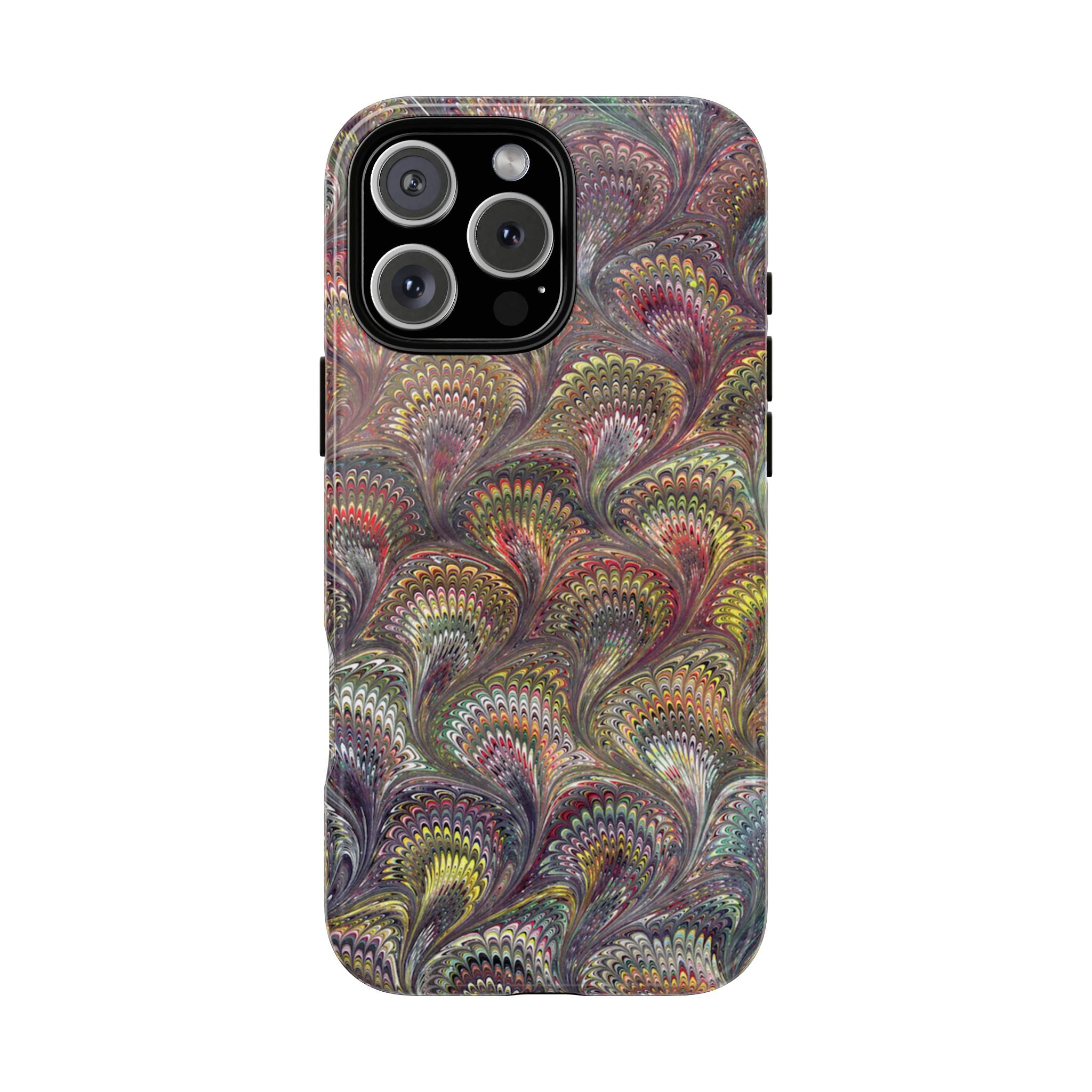 Vintage Marbled Tough Phone Case, Multi-Color Dual Case