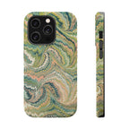 Green Pastel Italian Marble Design Magnetic MAG SAFE High Impact iPhone Cases