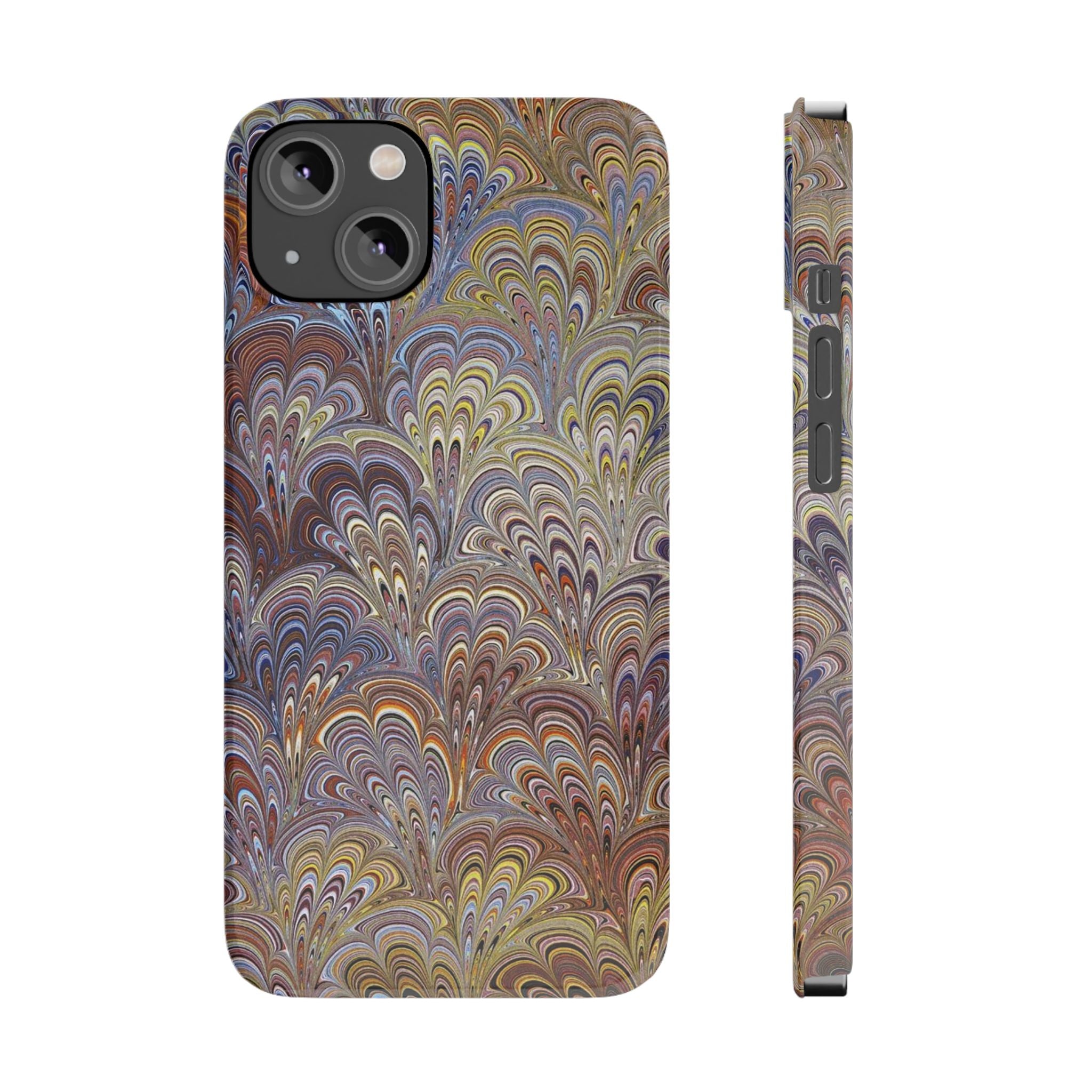 Italian Marbled Design, Multi-Colored Pallet, Slim Phone Cases, Case-Mate