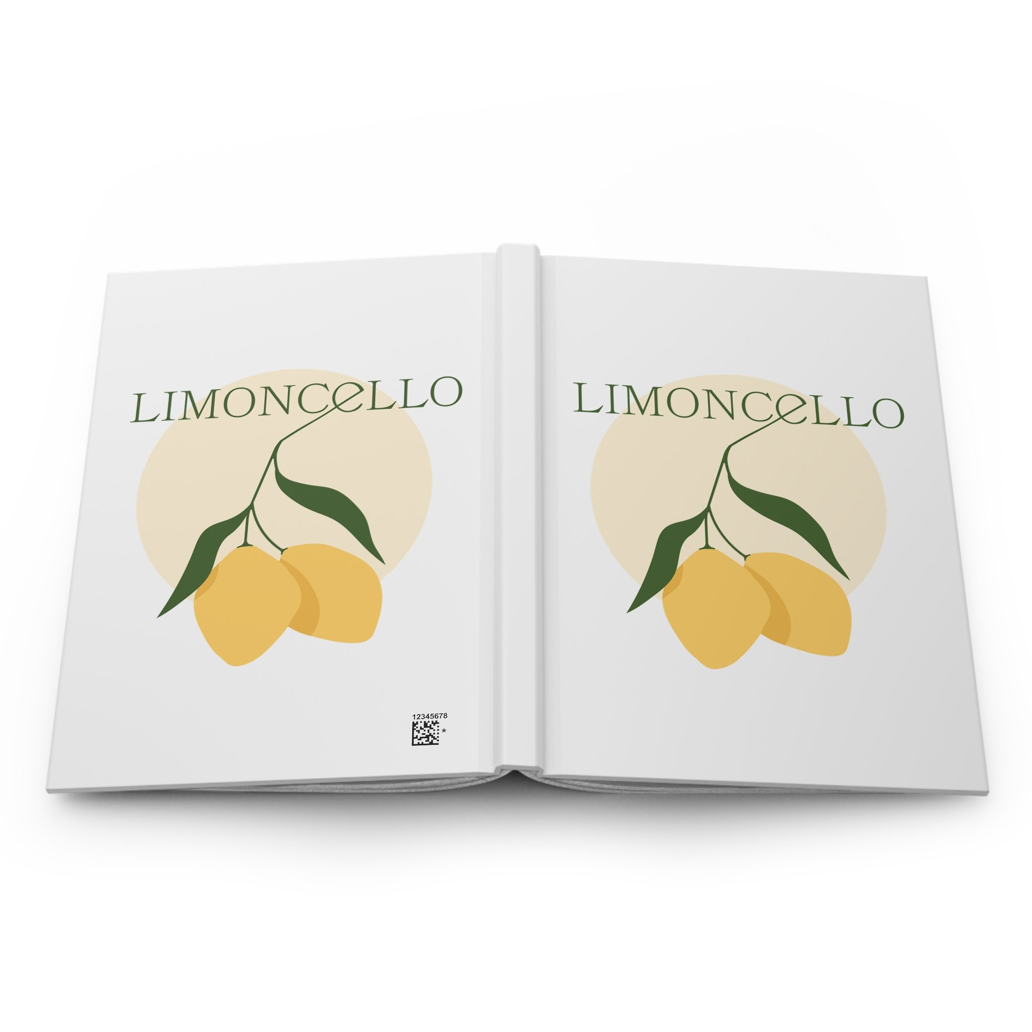 Limoncello Yellow Lemon Hardcover Journal — Matte Lemon Cover