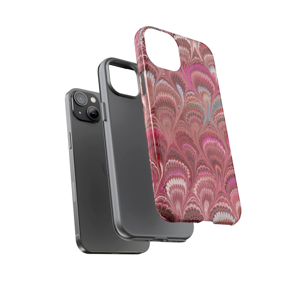 Shades of Pink Marbled Phone Case — Tough Protective Phone Cover