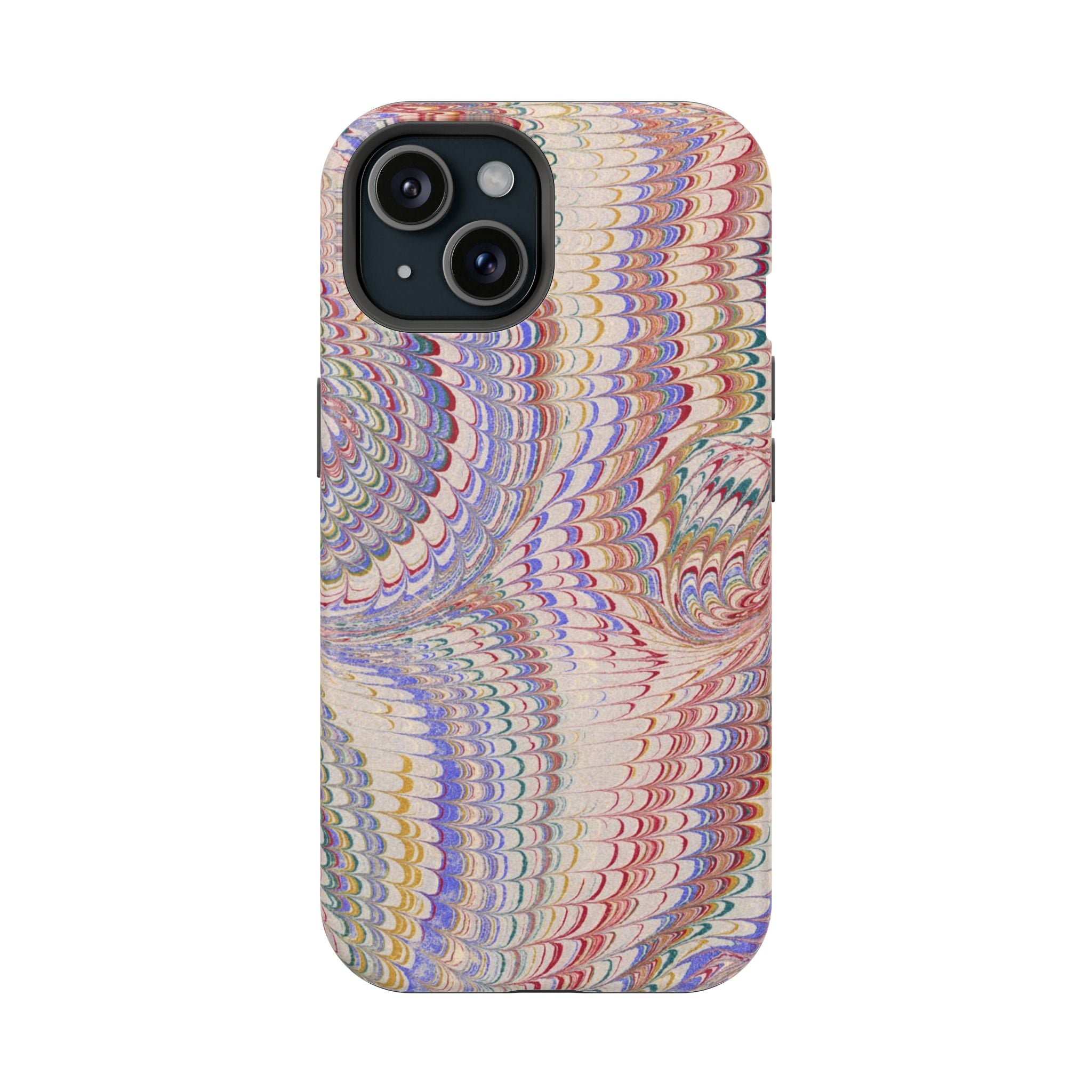 Pink and Lavender Pastel Italian Vintage Feathered Design iPhone17 + Many Makes and Models of Phone Cases