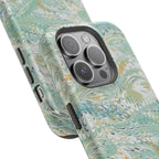 Mint Green Marbled Swirl Phone Case - Dual Layer